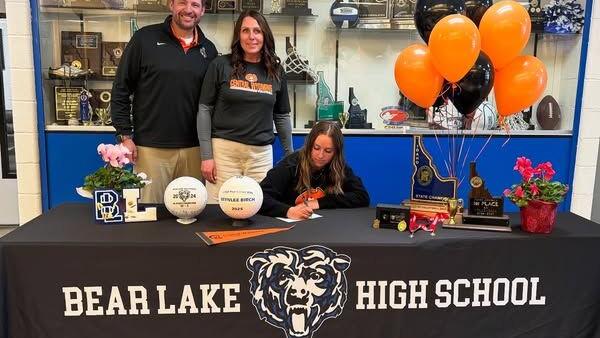 Bear Lake’s Brynlee Birch signs with Central Wyoming for volleyball and future in nursing